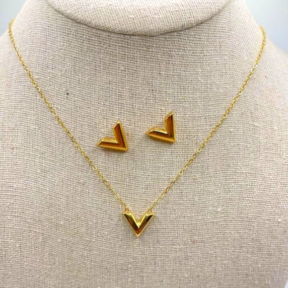 loui volt⚡️necklace/earrings/bracelet jewelry set*new - Picture 2 of 6